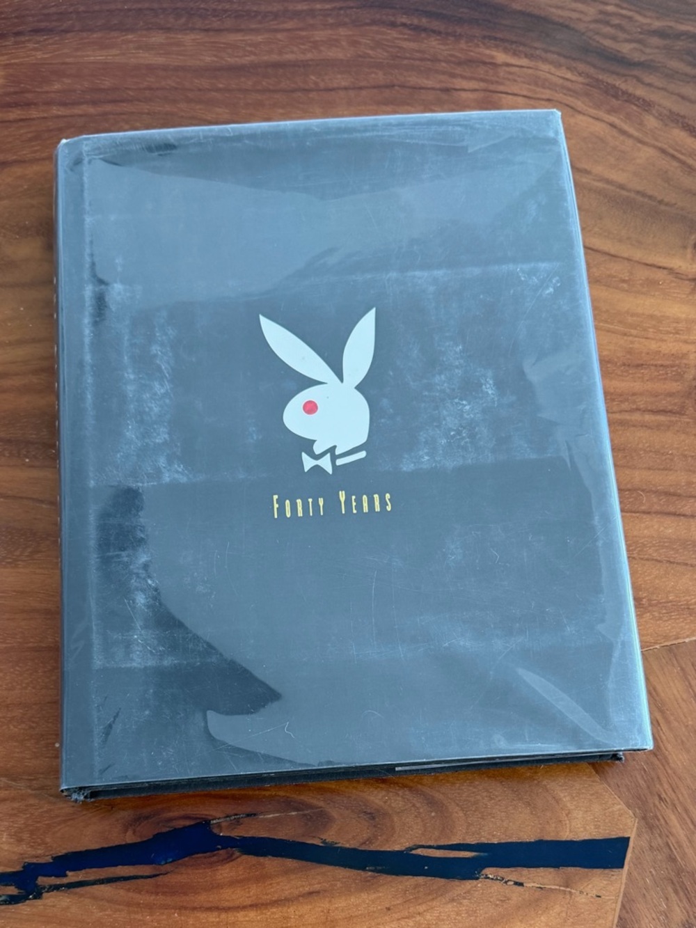 Autographed by Hugh Hefner PLAYBOY Black Hardcover Book 40 years